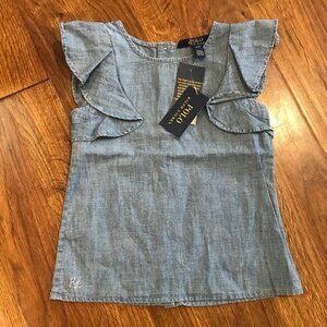 NWT Polo Ralph Lauren chambray top